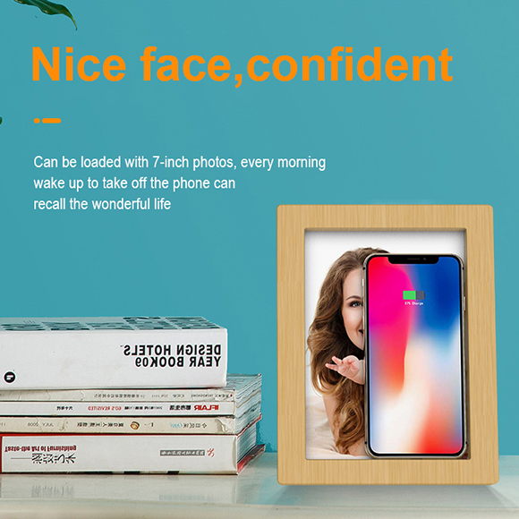 New private mould unique Photo Frame qi iphone 11 wireless charging LWS-6012